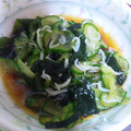 きよっぴん13's cooksnap of when they made きゅうりとわかめの酢の物.