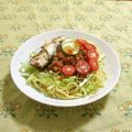 赤い電話's cooksnap of when they made タコライスじゃないよ！　タコパスタ♪.