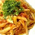 prara's cooksnap of when they made サッパリ☆セロリとトマトのパスタ.