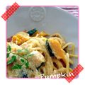 ボチボチハラハラ's cooksnap of when they made かぼちゃのチーズクリームパスタ～☆.