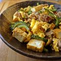 Giant corn's cooksnap of when they made ゴーヤと厚揚げのスパイシーチャンプルー.