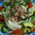 ぷにぷに～mama's cooksnap of when they made 冷☆アボガドサラダそうめん.