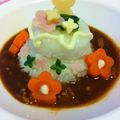 けんころざうるす's cooksnap of when they made お誕生日のケーキ型デコカレー★.