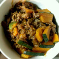 たれぱんぱんだ's cooksnap of when they made かぼちゃと牛肉のオイスターソース炒め☆.