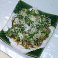 momocyuki's cooksnap of when they made 刺身リメイク*カツオ茶漬け.