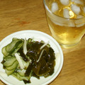 maronkuro's cooksnap of when they made きゅうりとわかめと生姜の和え物。.