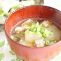 kamu蔵's cooksnap of when they made 冬瓜と豚肉の味噌汁.
