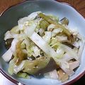 あおぎり。's cooksnap of when they made キャベツとなすびの簡単一品.