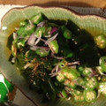 ヤムうんせん's cooksnap of when they made 簡単オクラわかめ赤玉ねぎのめんつゆ和え.