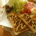 ルリナ's cooksnap of when they made きんぴらごぼうトースト.