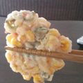 ももかふぇ2016's cooksnap of when they made コーンたっぷりカラフルかき揚げ.