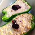 こはる・▽・'s cooksnap of when they made 小さな野菜のおかず☆梅豆腐のピーマン焼き.