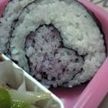 マホイ族の村長's cooksnap of when they made ラブリー♡ハートの巻き寿司♡(キャラ弁).