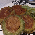 matsu39's cooksnap of when they made ゴーヤー挽肉はさみ揚げ.
