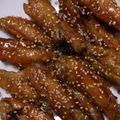 ぴーこんママ's cooksnap of when they made 甘辛手羽中チキンバー　ビールススム君.