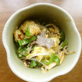 ともみ917's cooksnap of when they made 牛肉とモヤシたまご炒め.