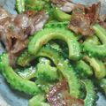 あいぱらりん's cooksnap of when they made ゴーヤと豚肉のダシダ炒め.