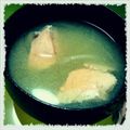 ラﾑｃｈａｎ's cooksnap of when they made エコ？鮭の味噌汁(o^^o).