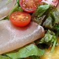 nyanchoro's cooksnap of when they made レストランのサラダピザ☆.