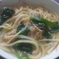 みぃこかあちゃん's cooksnap of when they made フライパンで簡単ほうれん草とツナのパスタ.