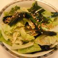 華舞蘭's cooksnap of when they made レタスとワカメの塩ごまサラダ.