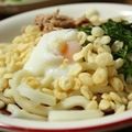 Risoa 51's cooksnap of when they made 半熟卵のせ冷たいたぬきうどん.