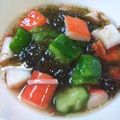sonop's cooksnap of when they made 簡単！キュウリとカニカマのもずく酢.