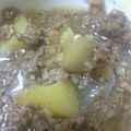 おしりる's cooksnap of when they made じゃがいもと玉ねぎの豚挽肉煮.