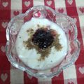 pinkあゆみん's cooksnap of when they made ブルベリージャムヨーグルト　ごまきなこ.