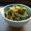 ミマト's cooksnap of when they made ゴーヤとベーコンのさっぱり☆おかか和え.