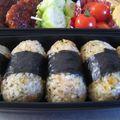 おかあちゃん。's cooksnap of when they made 天むす！ならぬ・・天かす！おにぎり～～！.