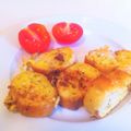 bleue's cooksnap of when they made バケットの端でクロックムッシュ風オムパン.