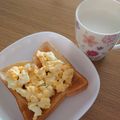 ﾋﾟﾛﾐ♡'s cooksnap of when they made あとのせ卵トースト♪.