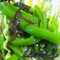 ウーズ's cooksnap of when they made お弁当に　2分　簡単☆ピーマンと塩昆布.
