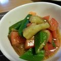 ゆきみんどの's cooksnap of when they made 簡単！さっぱり！なす・オクラ・トマト和え.