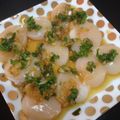 しーちゃんo's cooksnap of when they made 帆立のカルパッチョ♪香味ソース♪.