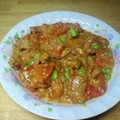 ち←汰's cooksnap of when they made トマトと枝豆のニンニクカレー炒め.