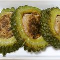 サビエルっ子's cooksnap of when they made ゴーヤの肉詰め.