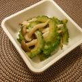 Lemon777's cooksnap of when they made レンチン♪ゴーヤときのこのサッパリ梅和え.