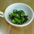 ｊ−ｊ−ｆ's cooksnap of when they made 超簡単！美味！オクラの塩こんぶ和え.