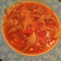 小さい魔女's cooksnap of when they made 朝食に野菜と大豆のトマトスープ.