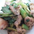 kazyue's cooksnap of when they made セロリと豚肉の塩麹炒め.