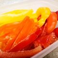 ちゃぶにゃにゅー's cooksnap of when they made カラフルピーマン☆冷凍保存♪♪.