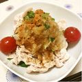 まりんごっこ's cooksnap of when they made 薬味たっぷり「豚肉の冷しゃぶ」.