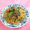 みなみんくっきんぐ's cooksnap of when they made 秋なすと摘みたてバジルの和風パスタ.