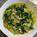 mi_co22's cooksnap of when they made ターサイと豚バラのオイスターソース炒め.