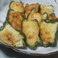 みゅま's cooksnap of when they made 豆腐でふわっとヘルシー♪ピーマンの肉詰め.