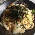ダックスまろ's cooksnap of when they made ツナと春キャベツの和風パスタ　q□☆□p.