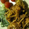 こぶたブヒブヒ's cooksnap of when they made 鶏ゴボウの甘辛揚げ.