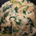 りょうママ♡'s cooksnap of when they made 減塩！水菜と油揚げの卵とじ.